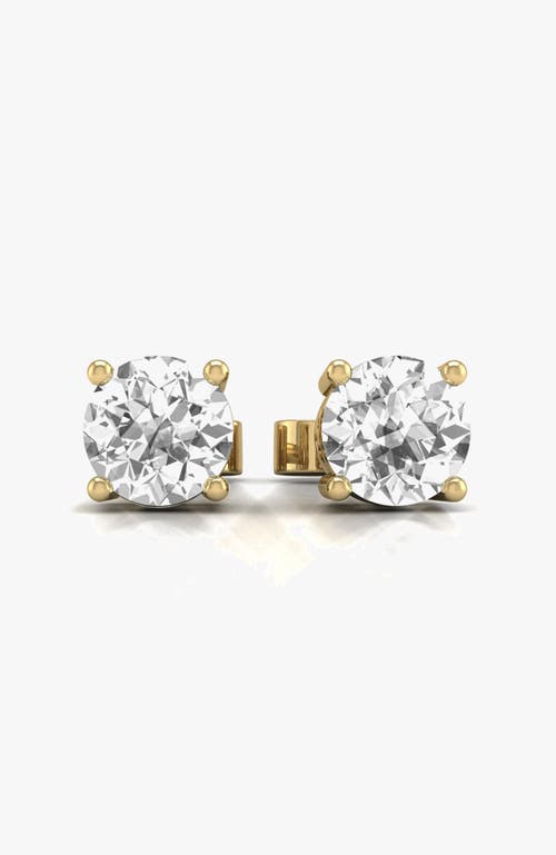 SEREIA OFFICIAL 14k Gold Stud Lab Diamond 1.5 Carats Earrings in Yellow Gold at Nordstrom