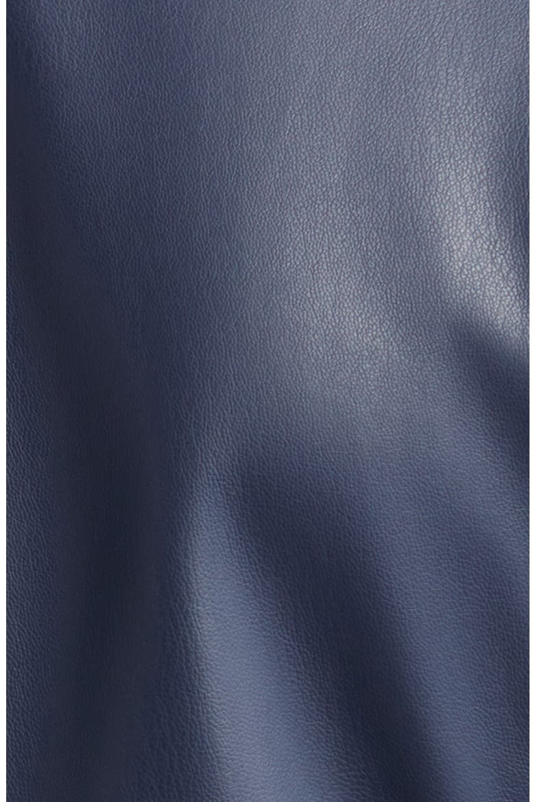 Shrunken Faux Leather Moto Jacket, Alternate, color, ODYSSEY GREY