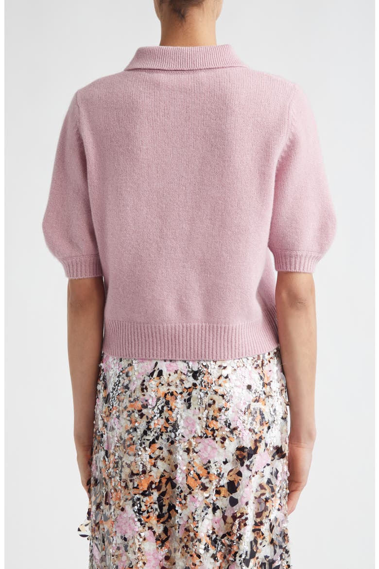 Mending Logo Cashmere Sweater, Alternate, color, QUARTZ