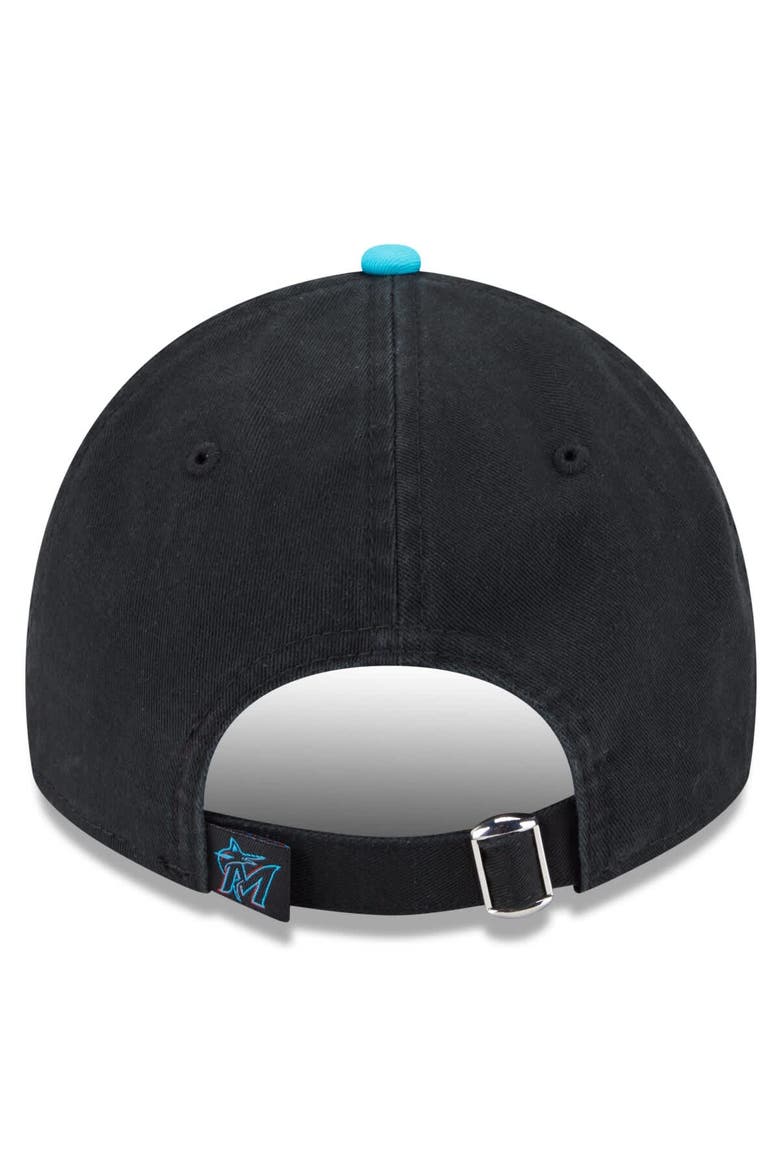 Men's New Era Black/Pink Miami Marlins 2025 City Connect 9TWENTY Adjustable Hat, Alternate, color, Black