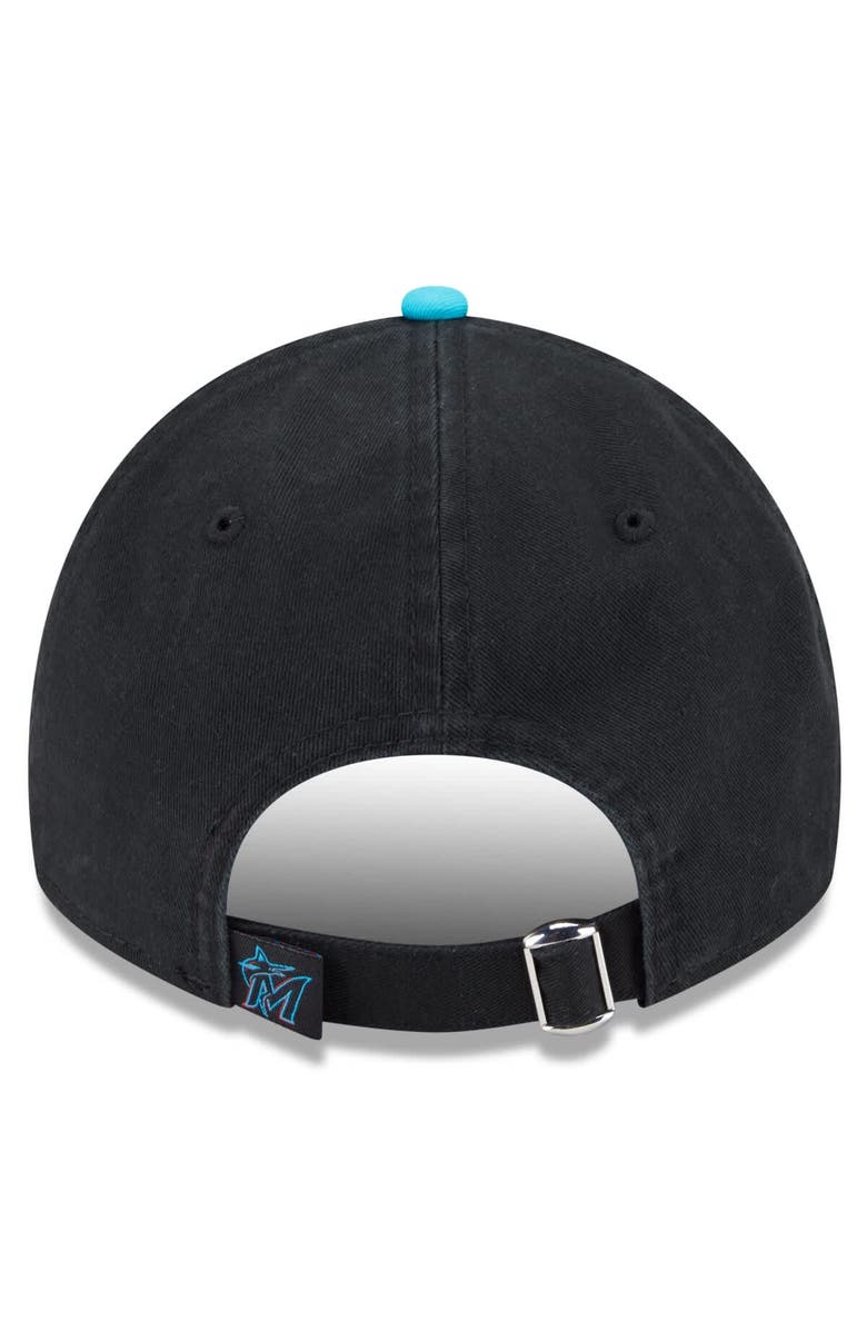 New Era Men's New Era Black/Pink Miami Marlins 2025 City Connect 9TWENTY Adjustable Hat, Alternate, color, Black