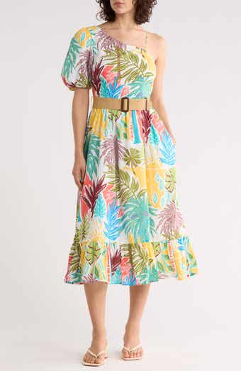 Pieces of Paradise Rhiannon Puff Sleeve Cotton Maxi Dress