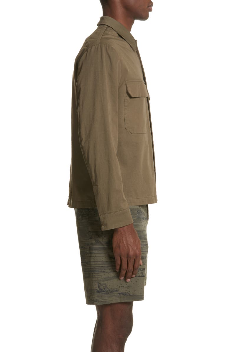 Barena Venezia Oversize Military Shirt, Alternate, color, Army