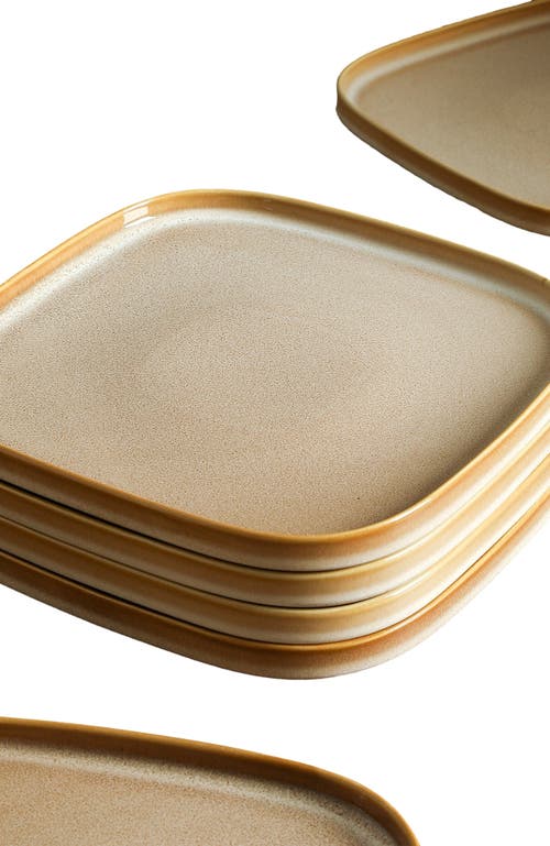 Stone Lain Cairo Stoneware 12-piece Dinnerware Set In Gold