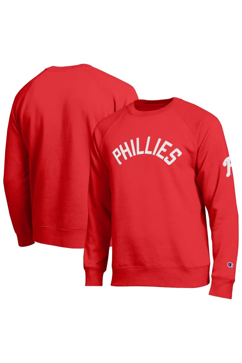 Men's Champion  Red Philadelphia Phillies All-Star Sweatshirt, Main, color, Red