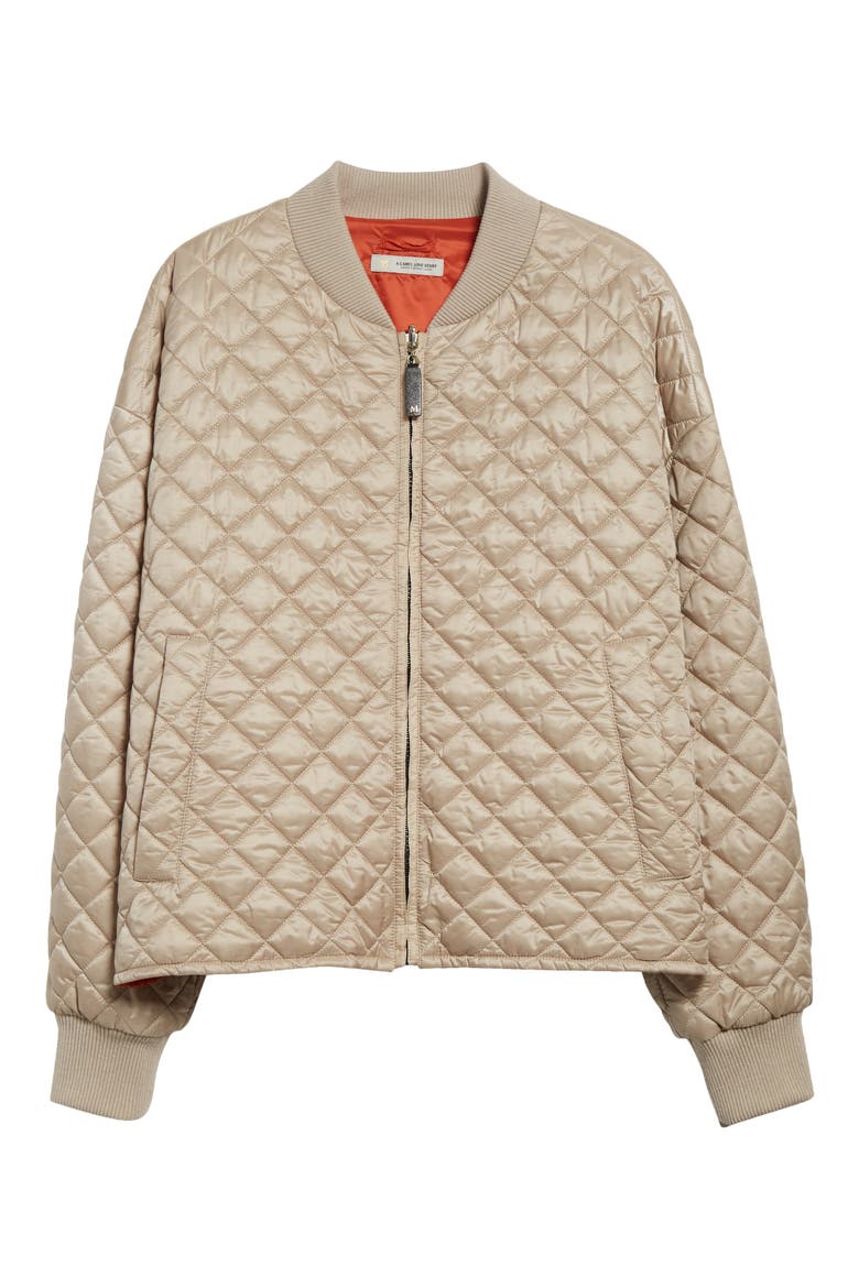 Licia Reversible Bomber Jacket, Alternate, color, HAZELNUT BROWN
