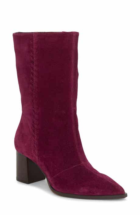 Vince Camuto Lorrys Whipstitch Block Heel Boot