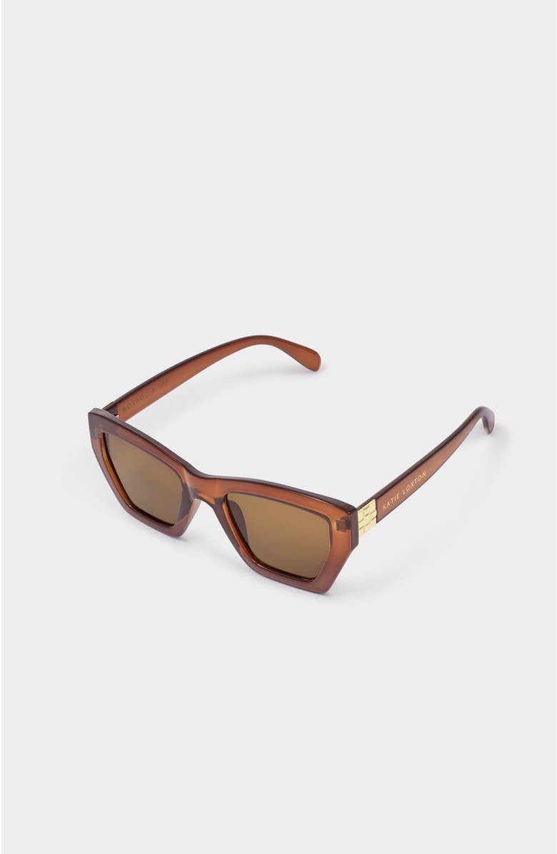 Katie Loxton Palma Sunglasses, Alternate, color, Chocolate Transparent