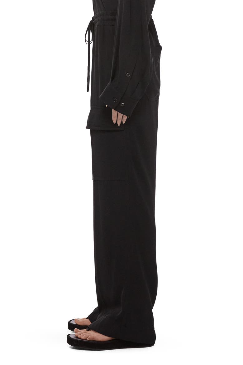 Woven Cargo Pants, Alternate, color, BLACK