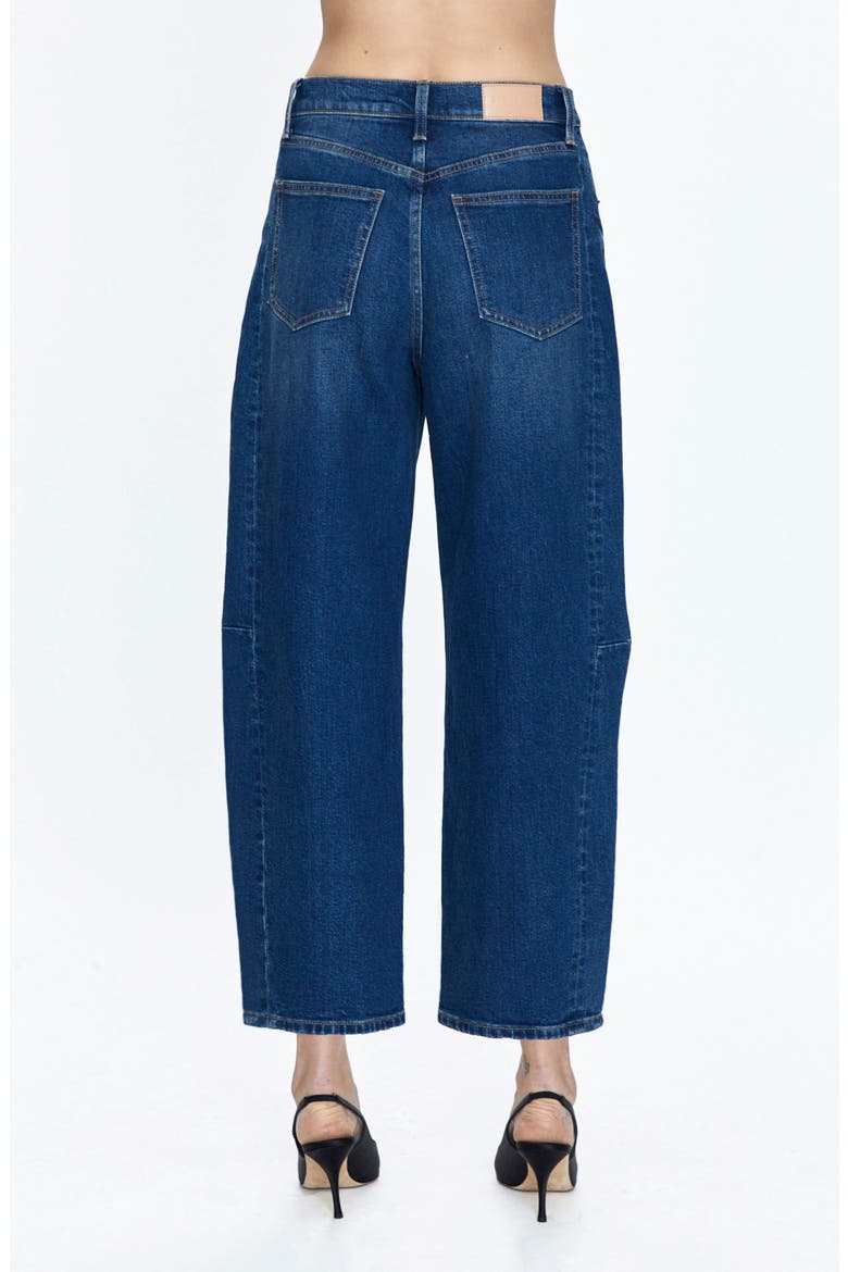 Eli High Waist Crop Barrel Leg Jeans, Alternate, color, MIXER