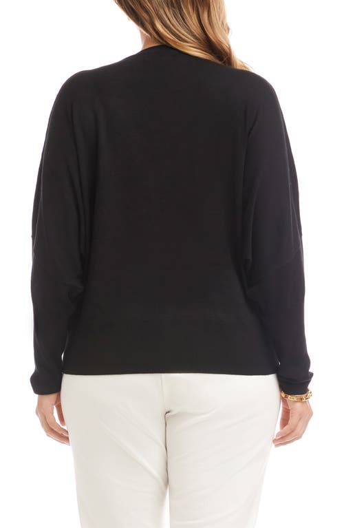 Karen Kane Dolman Sleeve Sweater In Black