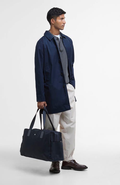 Barbour Cascade Cotton Twill Duffle Bag In Navy