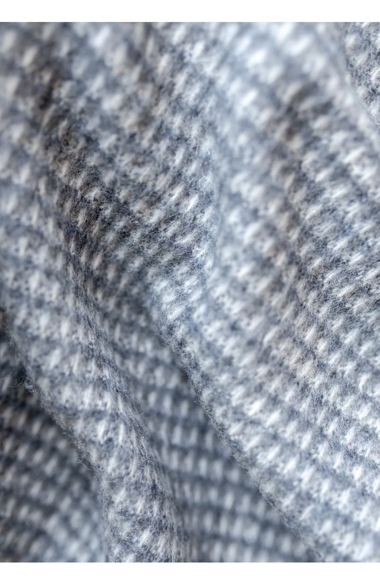 TBCo Recycled Wool Extra Large Throw Blanket, Alternate, color, Charcoal Waffle