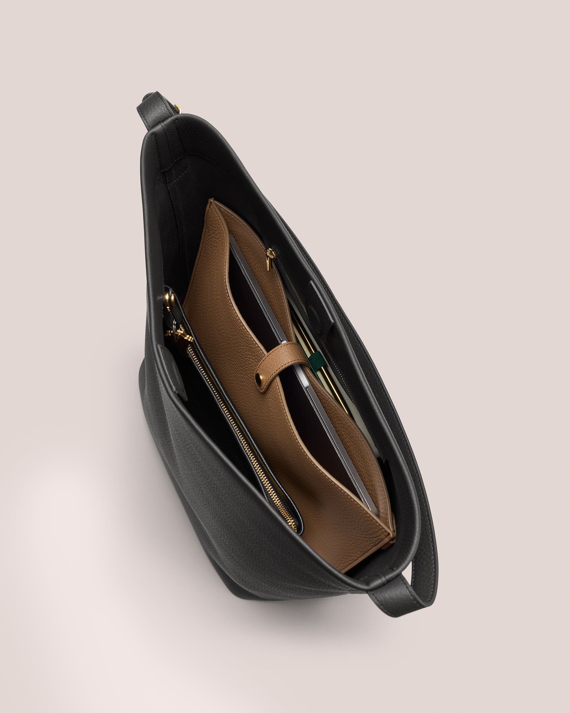 Cuyana Camina Bucket Bag, Alternate, color, Black