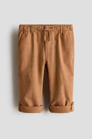 H&M Cotton Roll-up Trousers