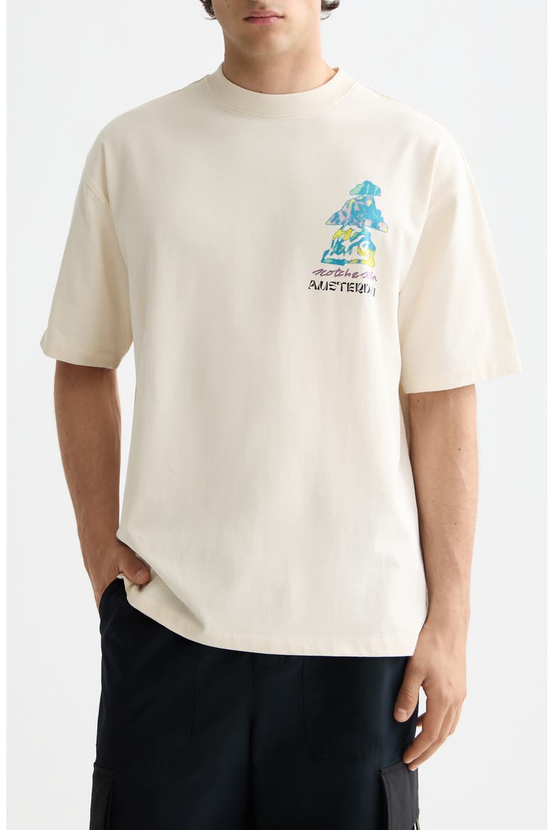 Oversize Graphic T-Shirt, Main, color, EGGNOG