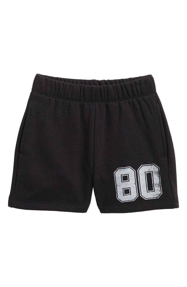 PacSun Kids' 80 Distressed Fleece Graphic Sweat Shorts, Main, color,