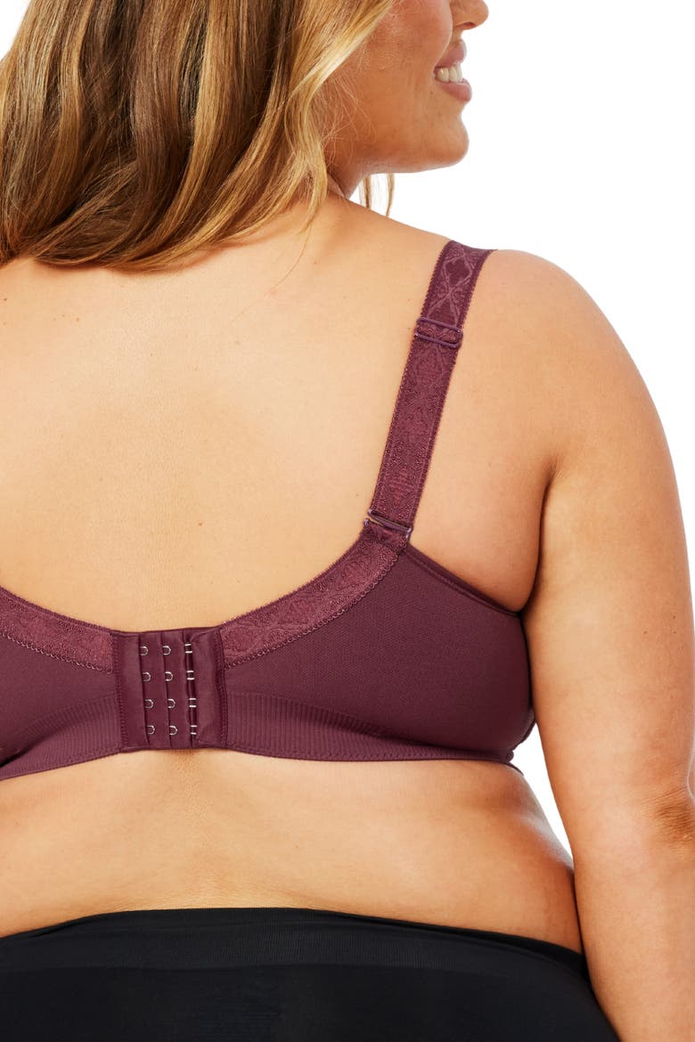 Popping Candy Fuller Bust Wire-free Nursing Bra, Alternate, color, Plum