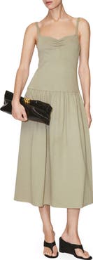 MANGO Miranda Knit Drop Waist Midi Dress
