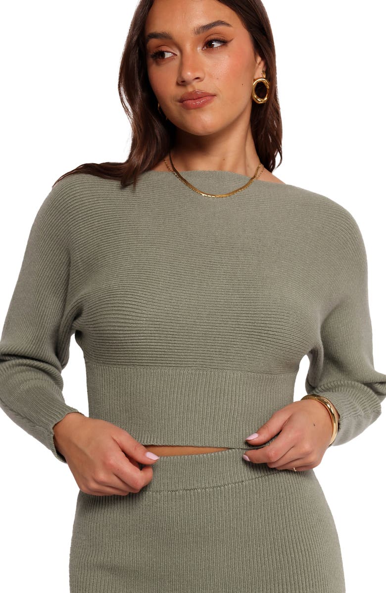 Petal & Pup Serena Long Sleeve Crop Sweater & Skirt Set, Alternate, color, 