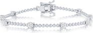 SIMONA Round Cubic Zirconia Beaded Bracelet