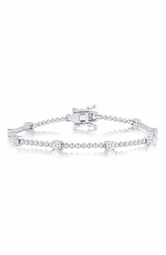 SIMONA Round Cubic Zirconia Beaded Bracelet