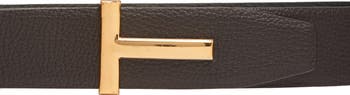 T Icon Reversible Soft Grain Leather Belt