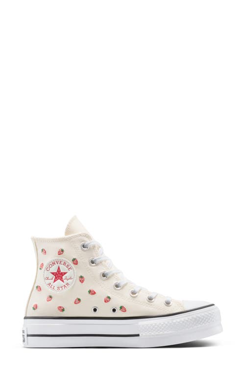 Converse Chuck 70 Cherries Sneakers Egret/black/red In Egret/soft Red/white