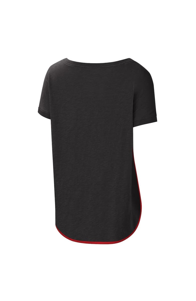 G-III 4HER BY CARL BANKS Women's G-III 4Her by Carl Banks Black NASCAR Rookie Scoop Neck T-Shirt, Alternate, color,