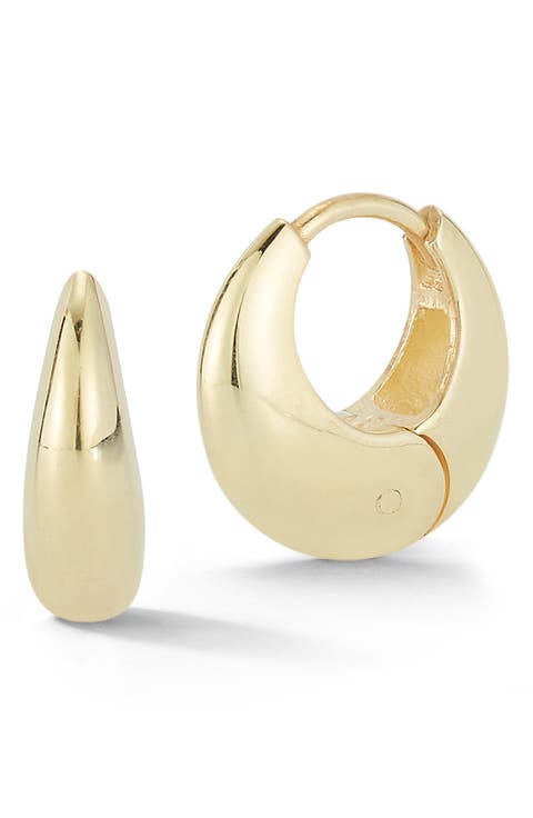 Chubby Huggie Hoop Earrings
