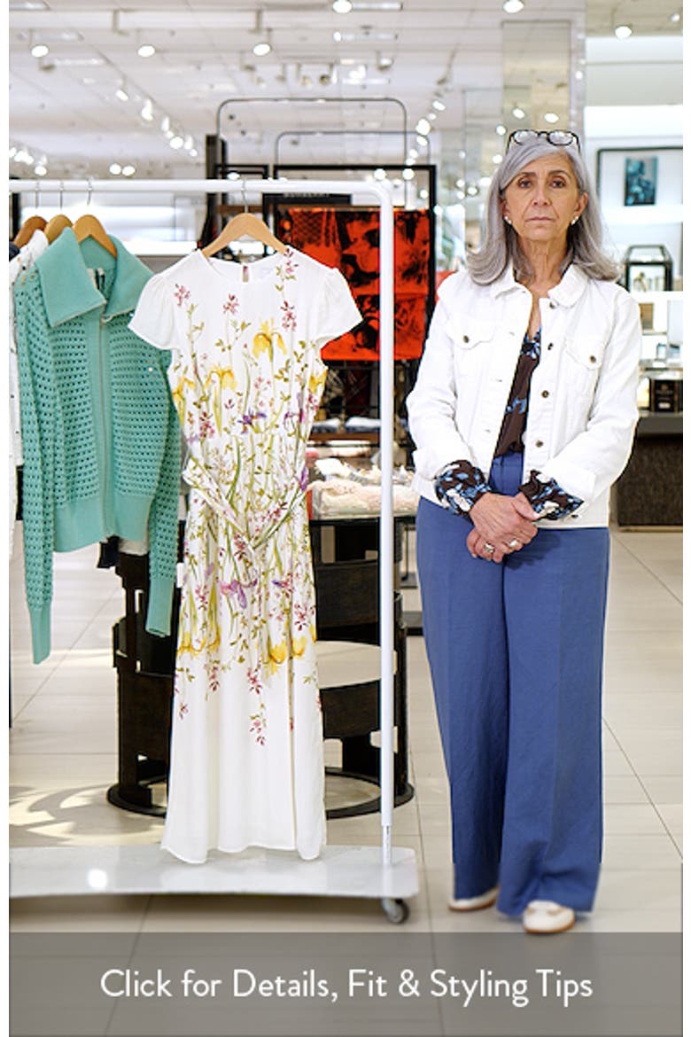 Lyra Floral Print Crepe Maxi Dress video
