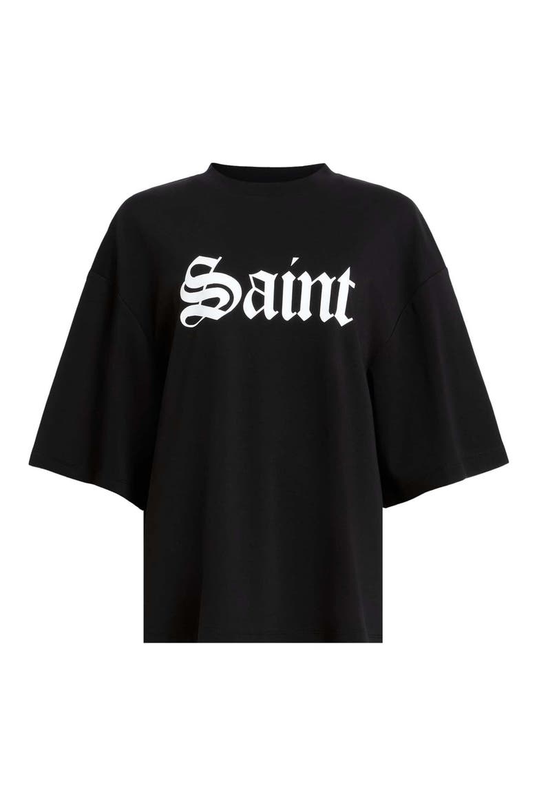 Saint Amelie Logo Graphic T-Shirt, Alternate, color, BLACK