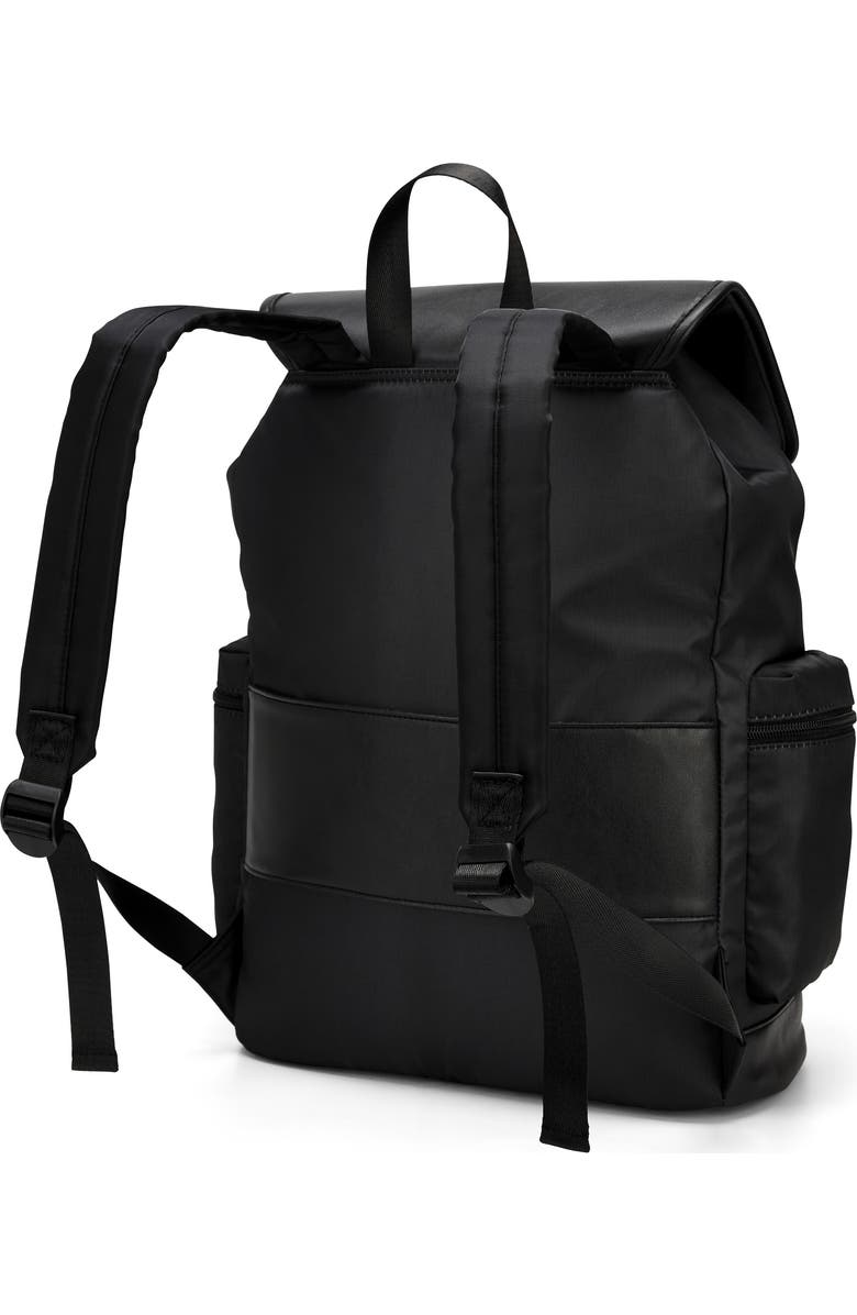 ELLE Wayfarer 23L Monogram Travel Backpack, Alternate, color, Black