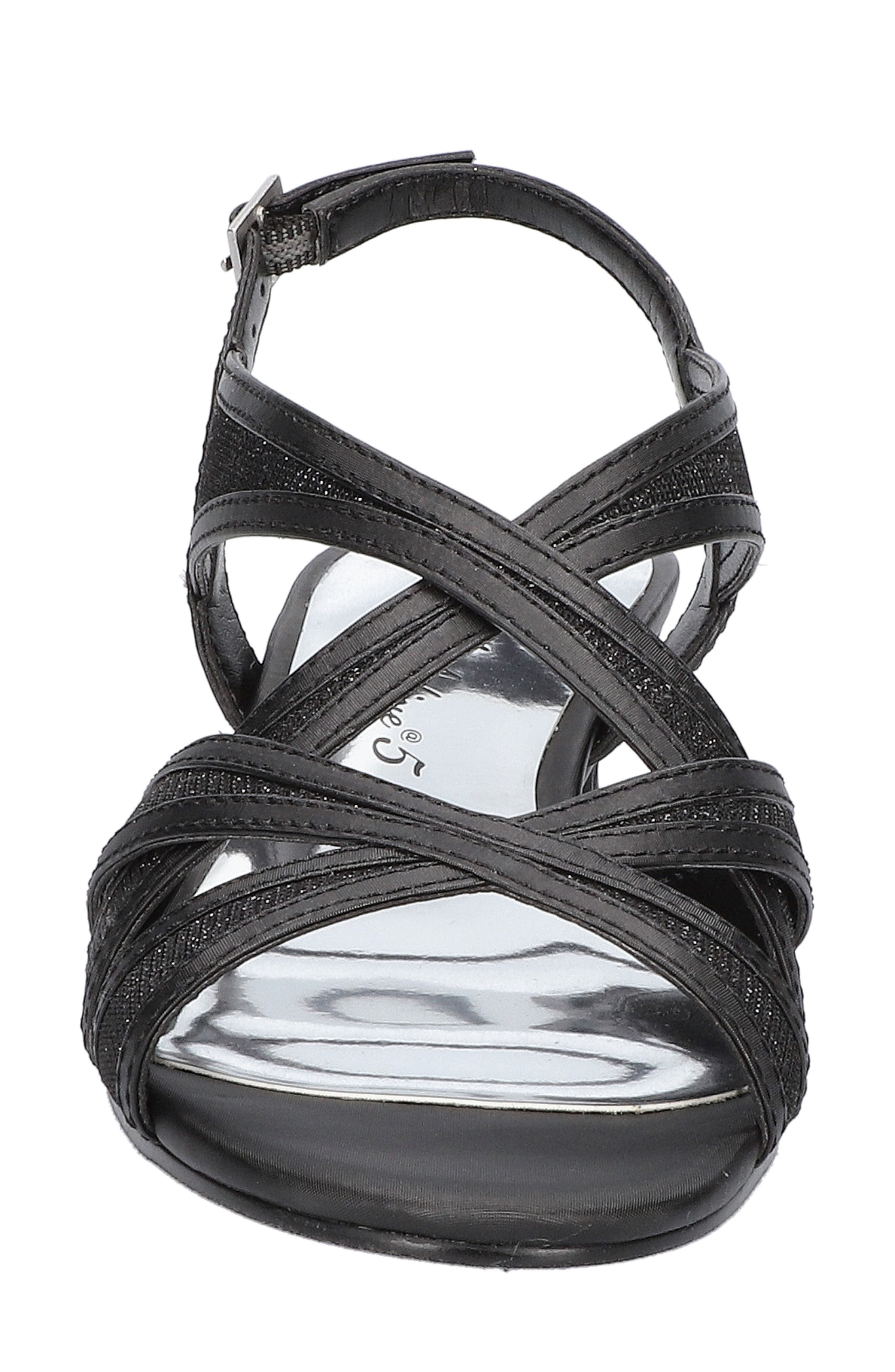 EASY STREET Tristen Slingback Sandal, Alternate, color, Black Satin