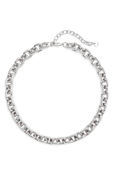 Soft Square Link Chain Necklace