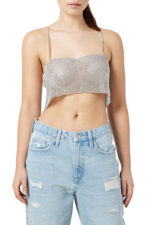 Olympia Metallic Crop Tank
