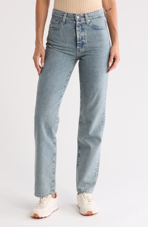 Alexxis High Waist Straight Leg Jeans (25 Years Directional)