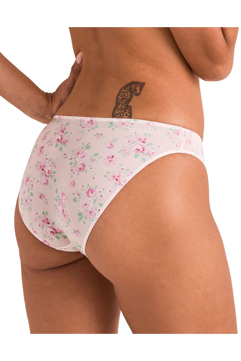 Gretel Bikini Panties, Alternate, color, Floral pink
