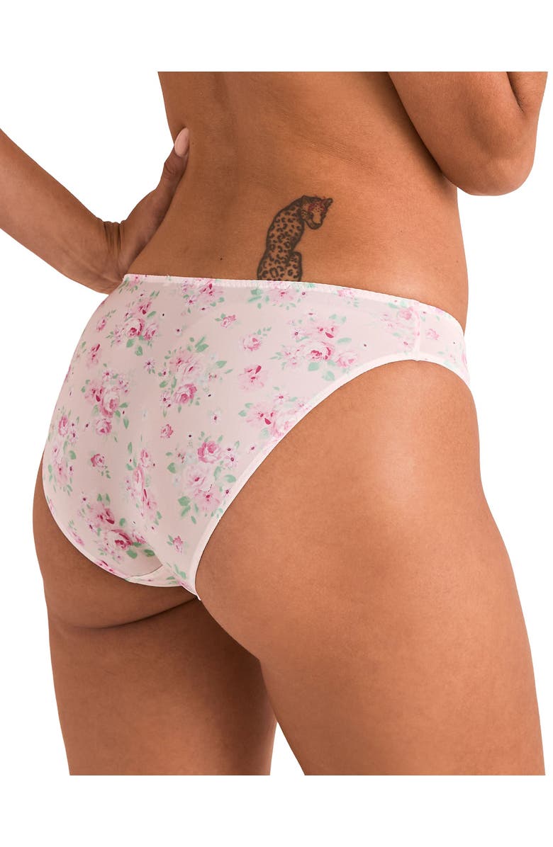 Adore Me Gretel Bikini Panties, Alternate, color, Floral Pink