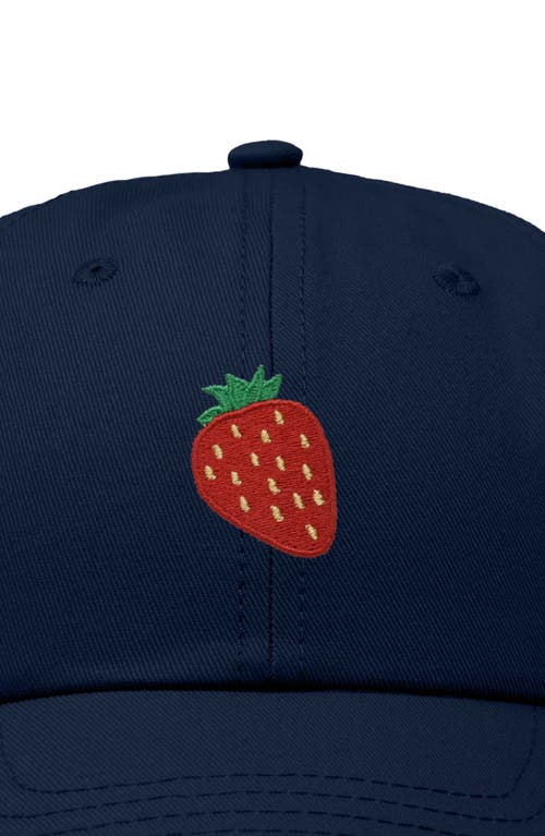 Dalix Strawberry Hat In Navy Blue