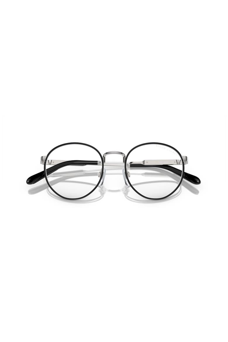 50mm Round optical glasses, Alternate, color, Black