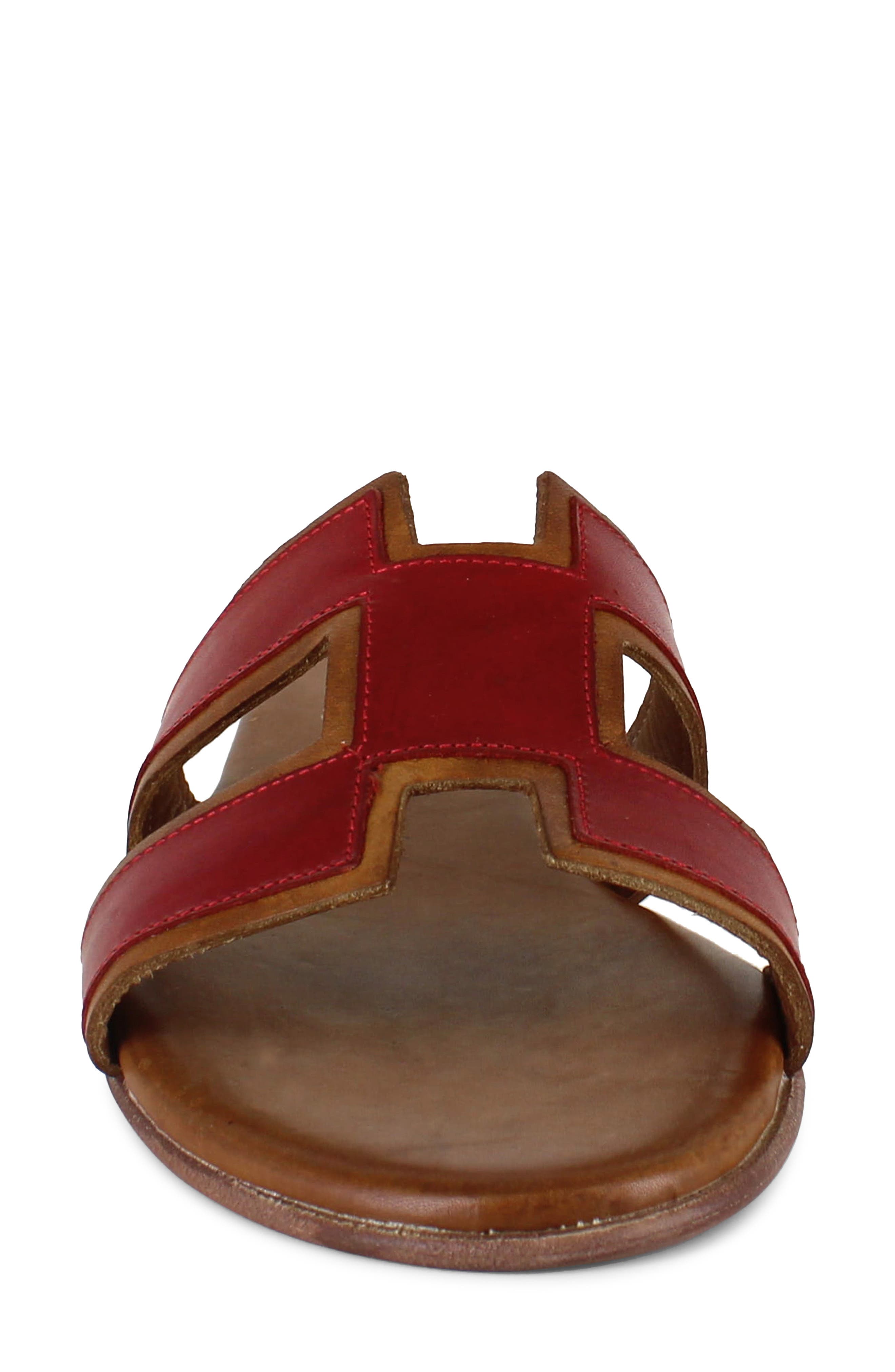 Alitza Leather Sandal, Alternate, color, RED