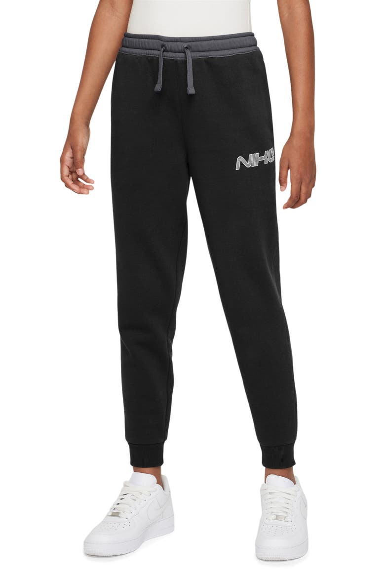 Kids' Amplify Club Joggers, Main, color, BLACK/ SMOKE GREY/ WHITE