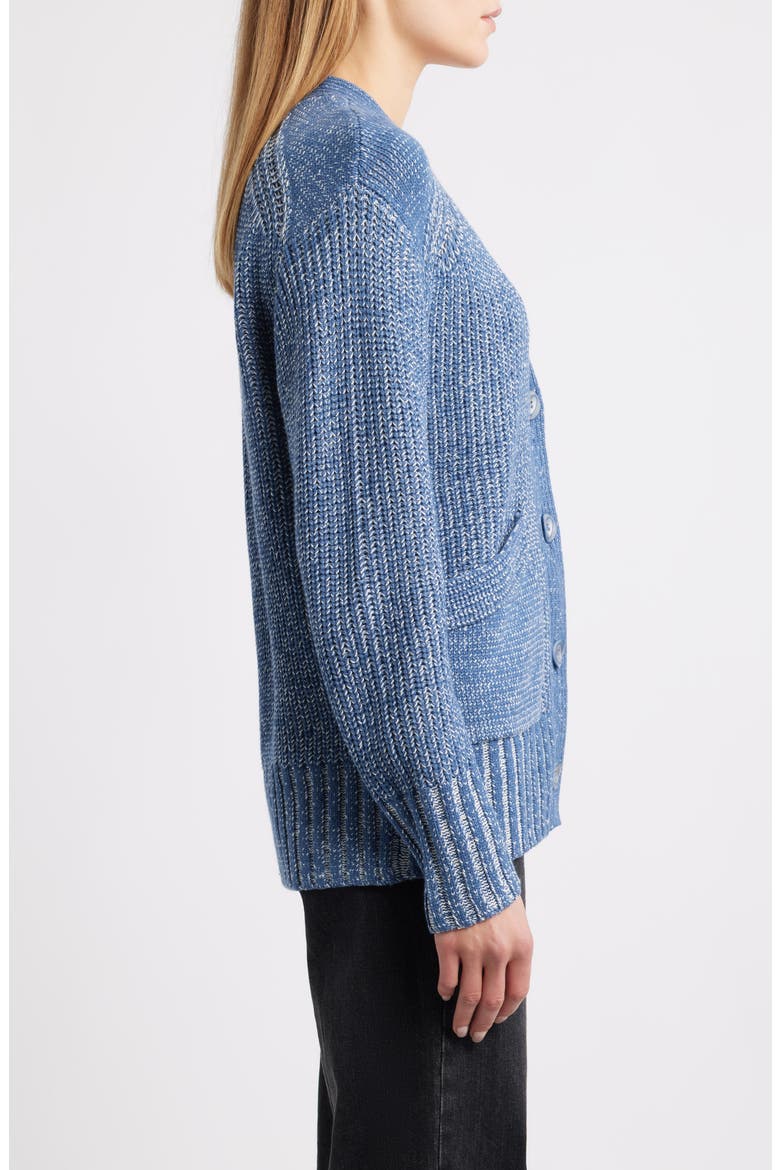 Cotton Blend Cardigan, Alternate, color, CADET BLUE