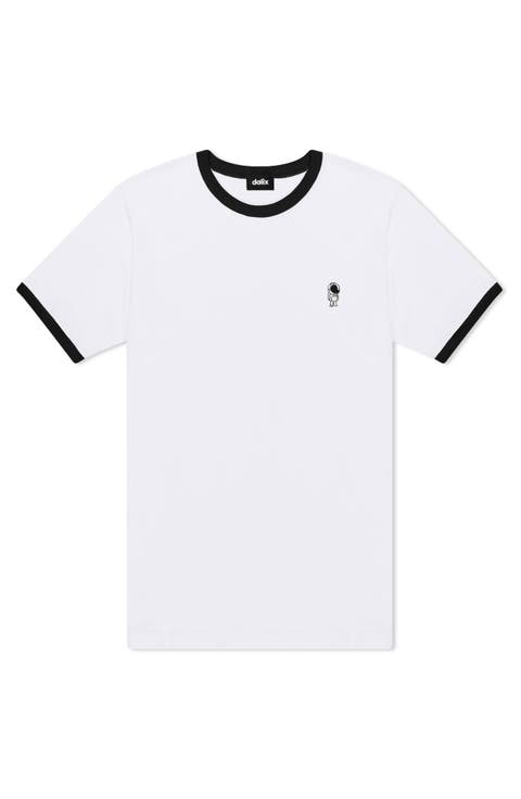 Mens Astronaut Jersey Ringer Tee