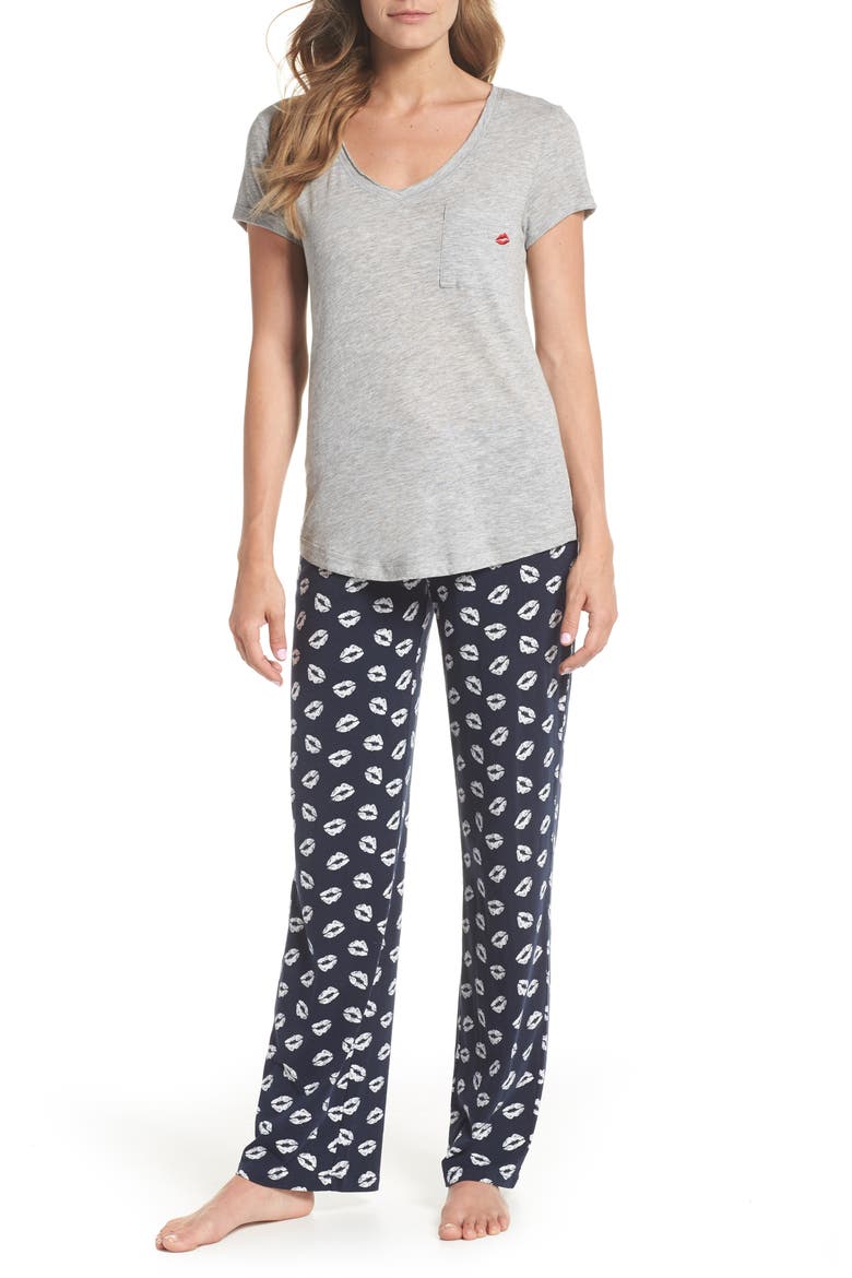 I Heart Sleep Pajamas, Main, color, H GREY