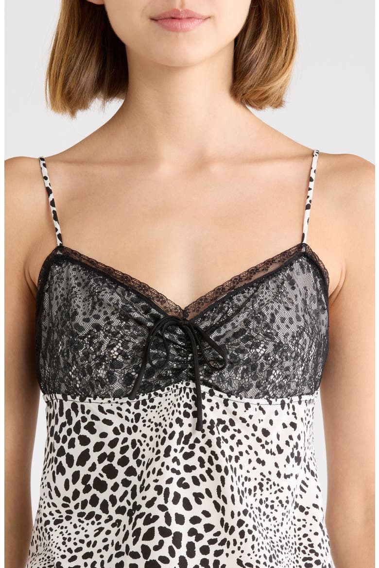 Celia Mixed Media Camisole, Alternate, color, IVORY DALMATION