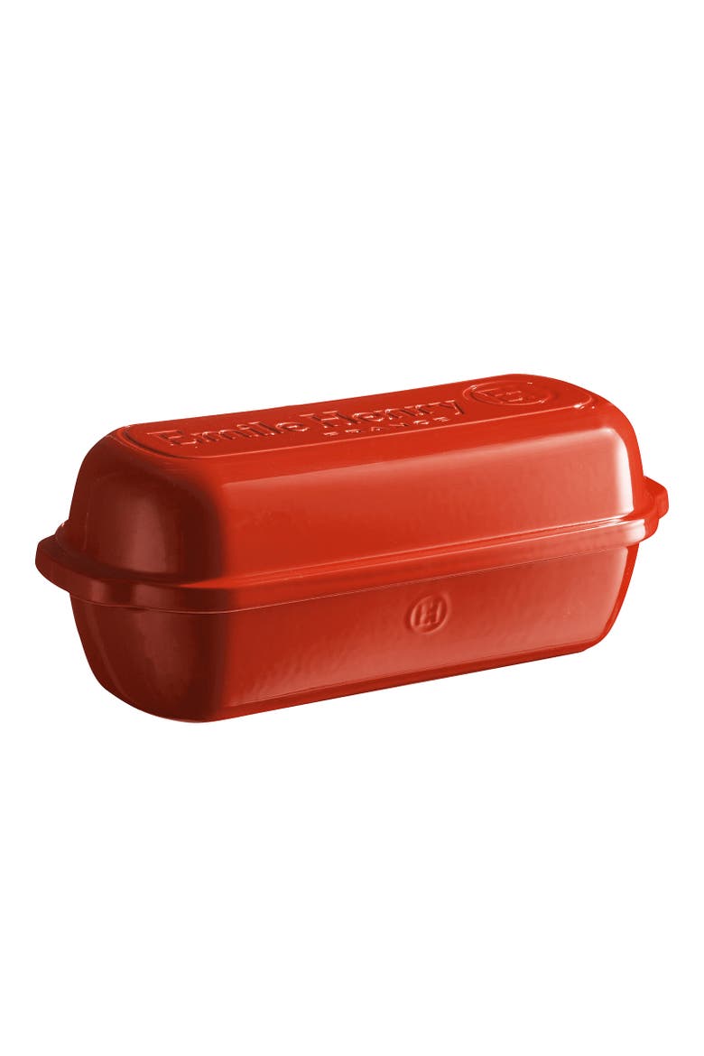 Italian Bread Loaf Baker, Main, color, Burgundy