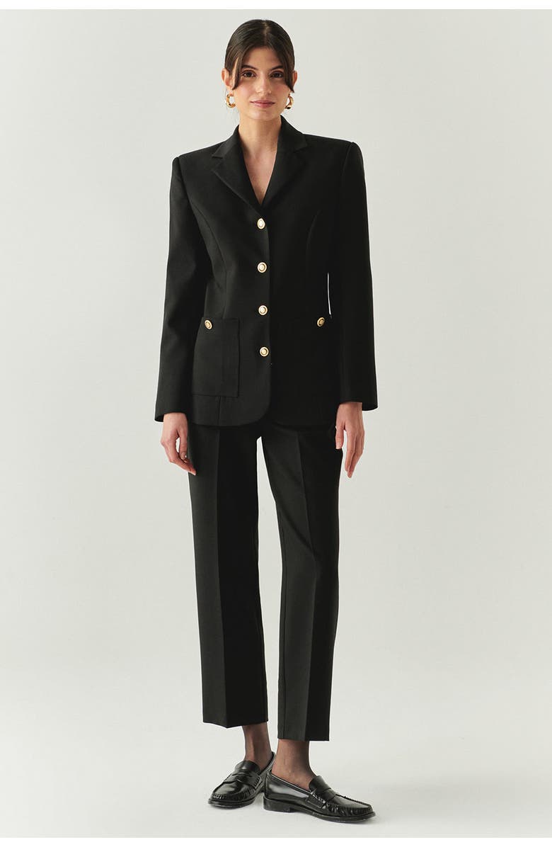 Exquise Veda Blazer, Alternate, color, Black