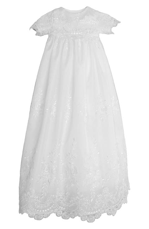 Christening Gown, Shawl, Slip & Bonnet Set (Baby)